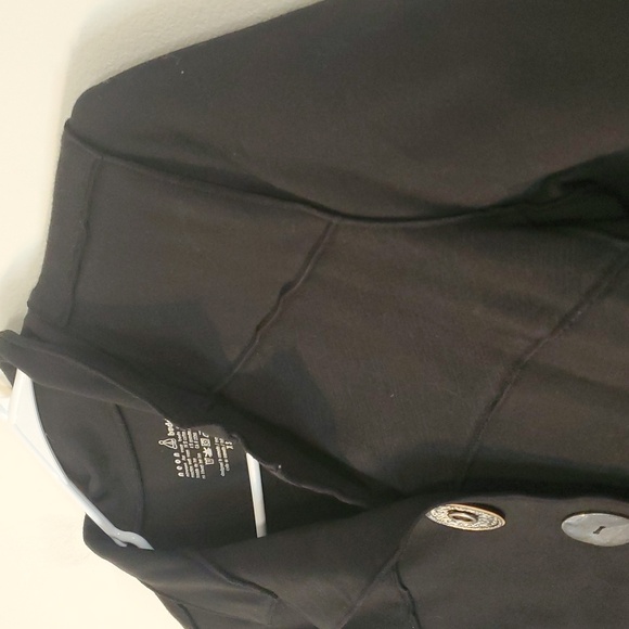 Neon Buddha Black 6 Button Sweater Blazer Size XS Lagenlook Art To Wear Cotton - Picture 4 of 11